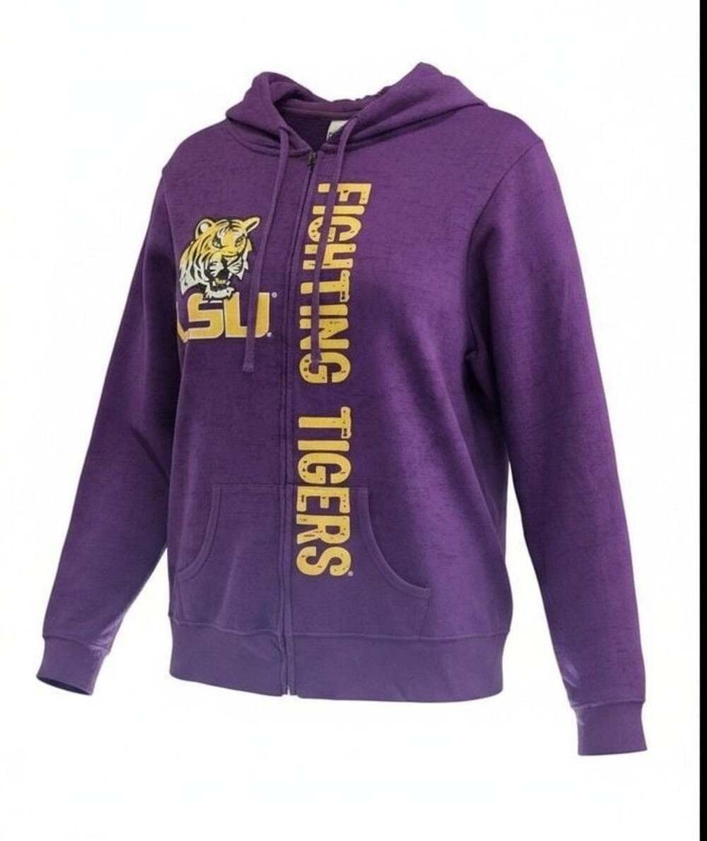 Creative Apparel Concepts LSU Fighting Tigers Women's Full-Zip Fleece Hoodie